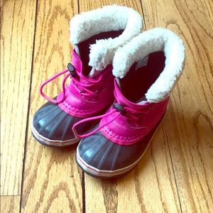 Sorel waterproof girls snow boots size 12